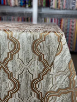 Bentley Jacquard Table Linen in Copper