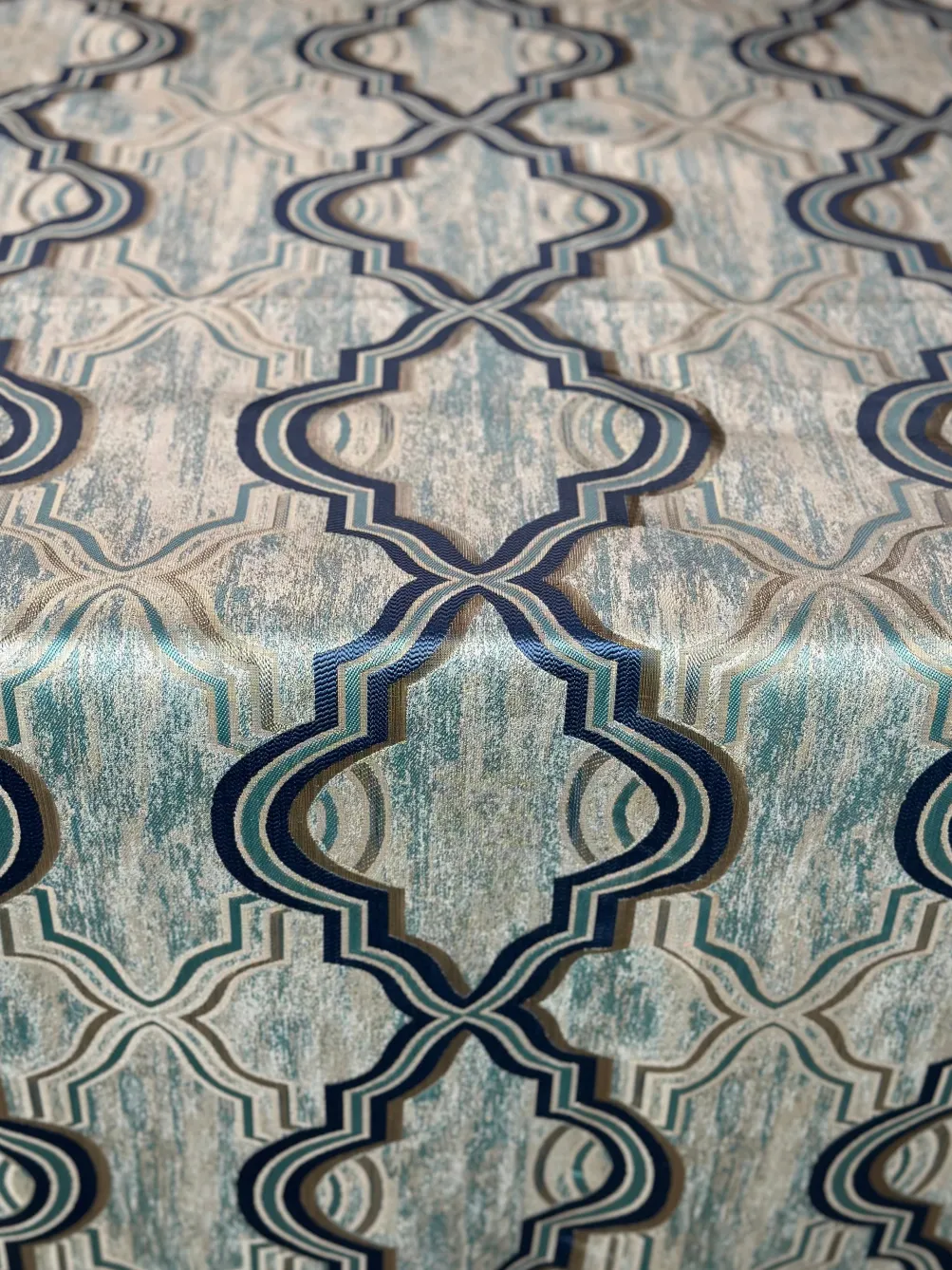 Bentley Jacquard Table Linen in Turquoise