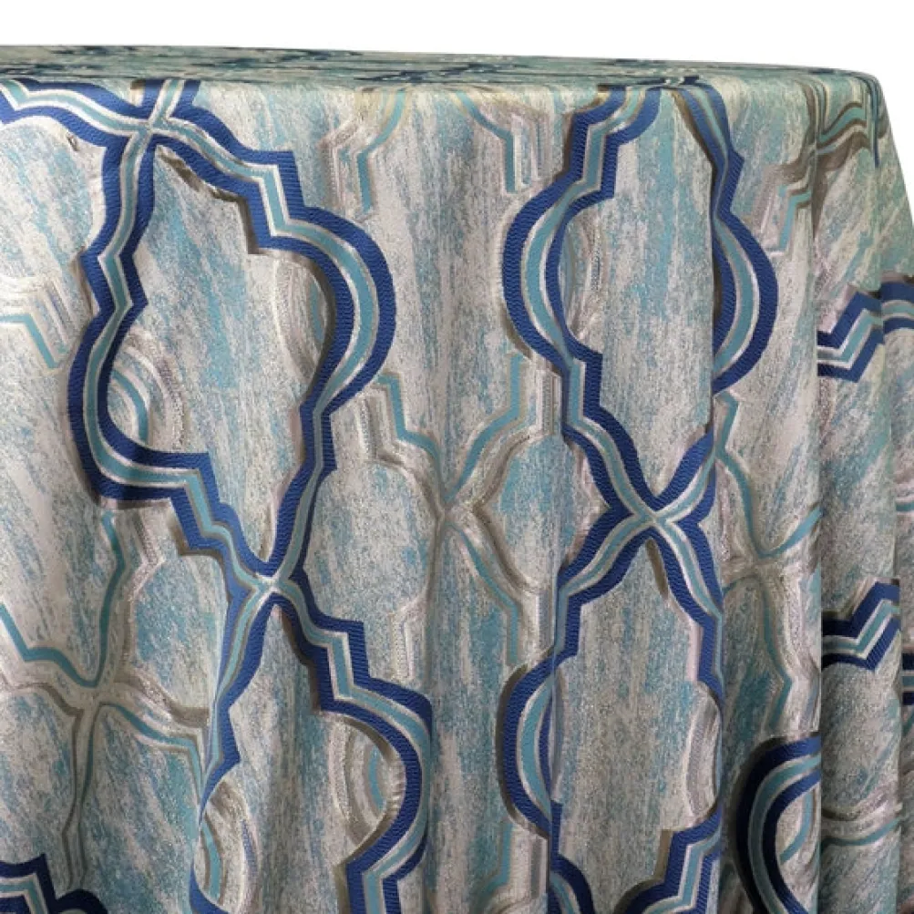 Bentley Jacquard Table Linen in Turquoise