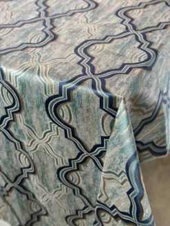 Bentley Jacquard Table Linen in Turquoise