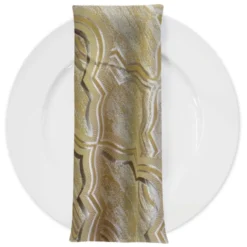 Bentley Jacquard Table Napkin in Gold