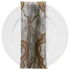 Bentley Jacquard Table Napkin in Copper