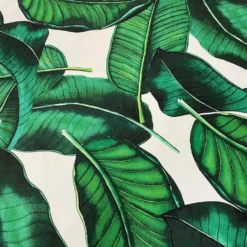 Beverly (Poly Print) Table Linen in Green/White