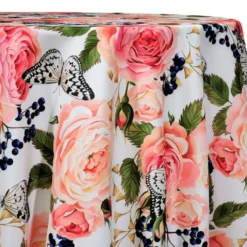 Blush Bouquet (Poly Print) Table Linen