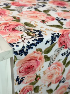 Blush Bouquet (Poly Print) Table Linen