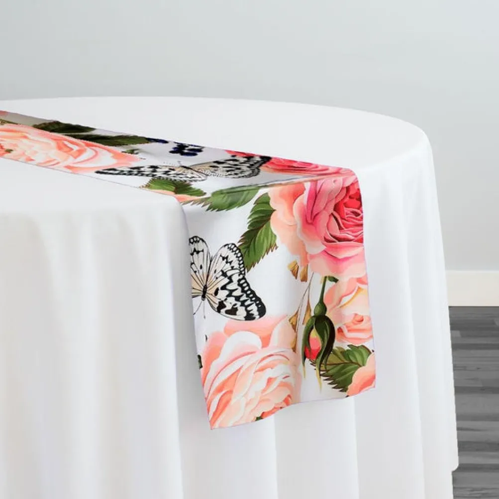 Blush Bouquet (Poly Print) Table Runner