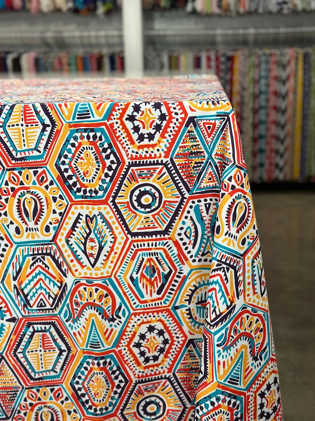 Bongo (Poly Print) Table Linen