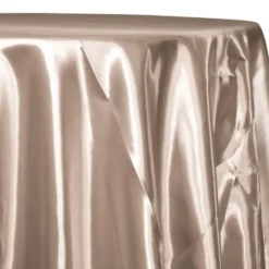 Bridal Satin Table Linen in Champagne 117