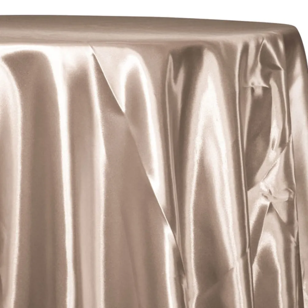 Bridal Satin Table Linen in Champagne 117
