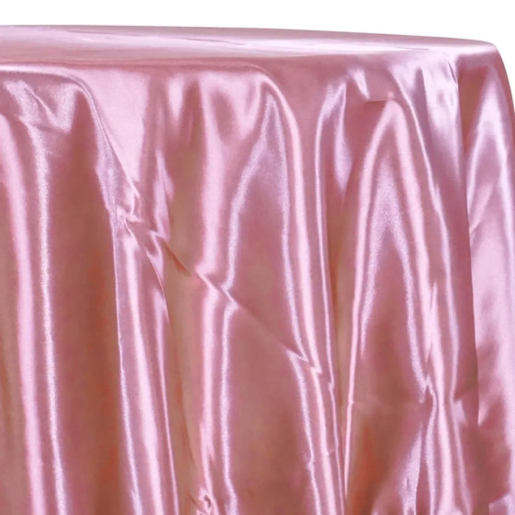 Bridal Satin Table Linen in Dusty Rose 317