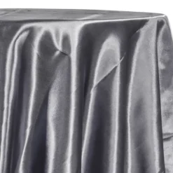 Bridal Satin Table Linen in Gray 665