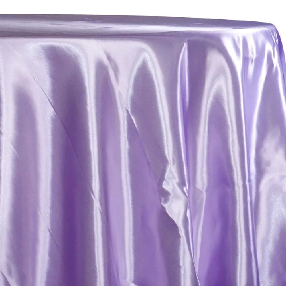 Bridal Satin Table Linen in Lilac 140