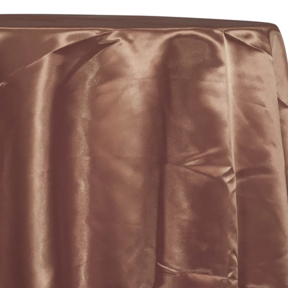 Bridal Satin Table Linen in Light Brown 051