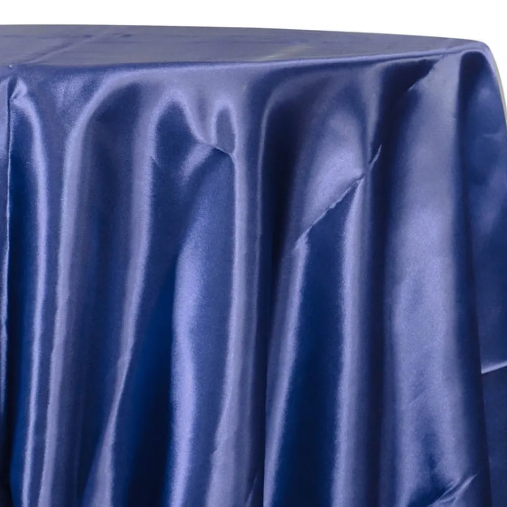 Bridal Satin Table Linen in Navy 245