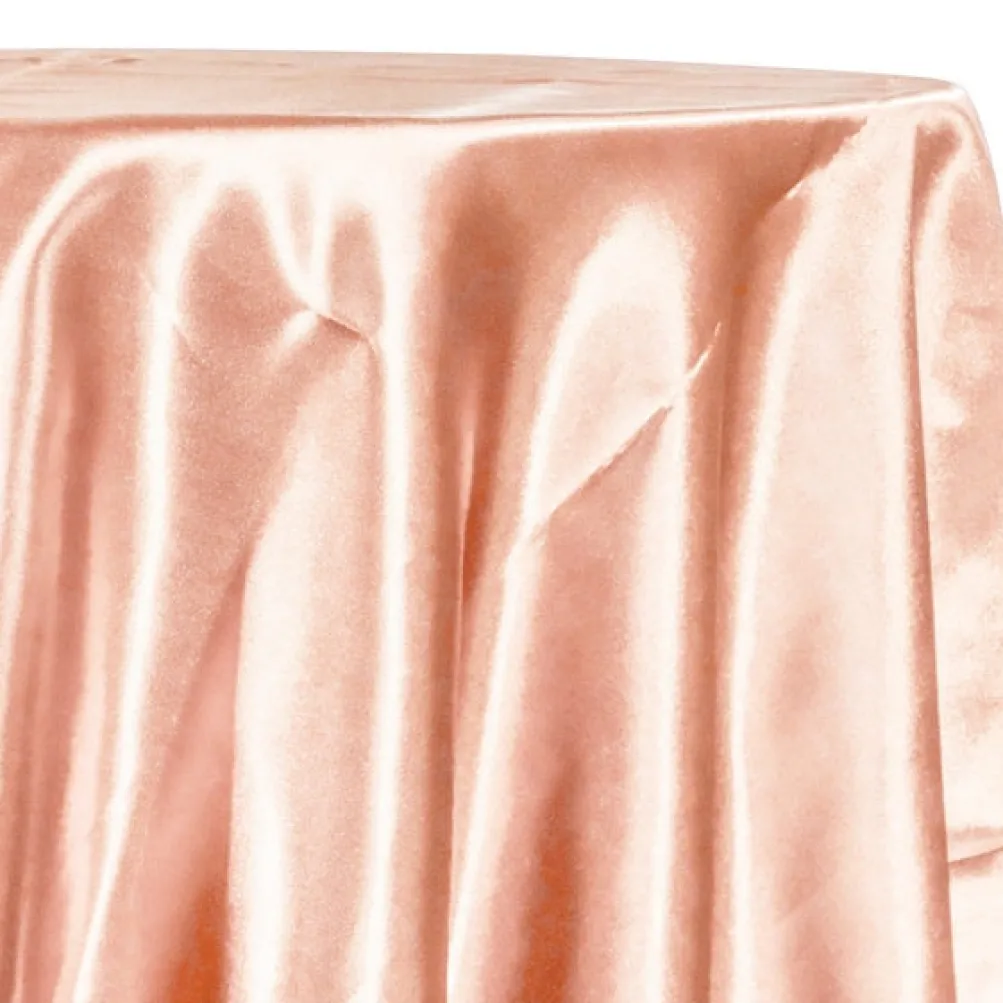 Bridal Satin Table Linen in Peach 178
