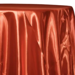 Bridal Satin Table Linen in Rust 375