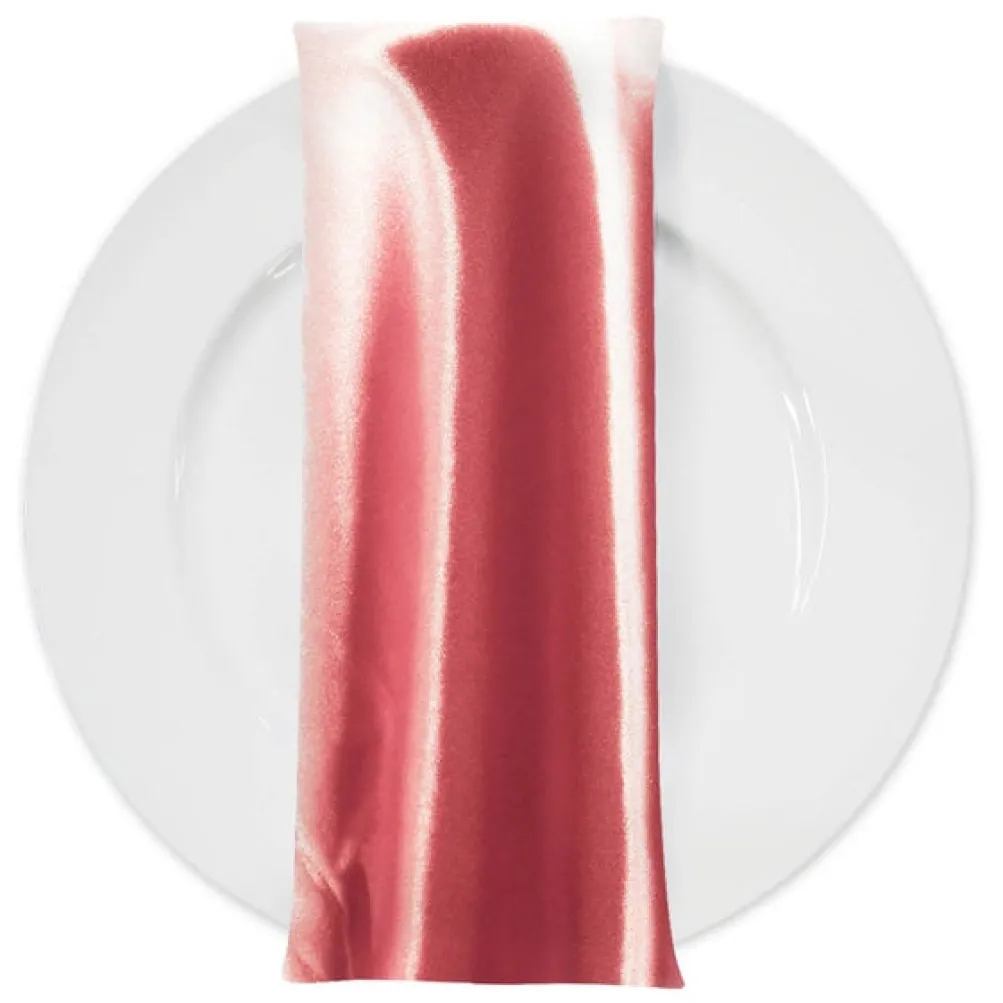 Bridal Satin Table Napkin in Coral 201