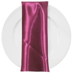 Bridal Satin Table Napkin in Guava 160