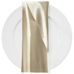 Bridal Satin Table Napkin in Khaki 021