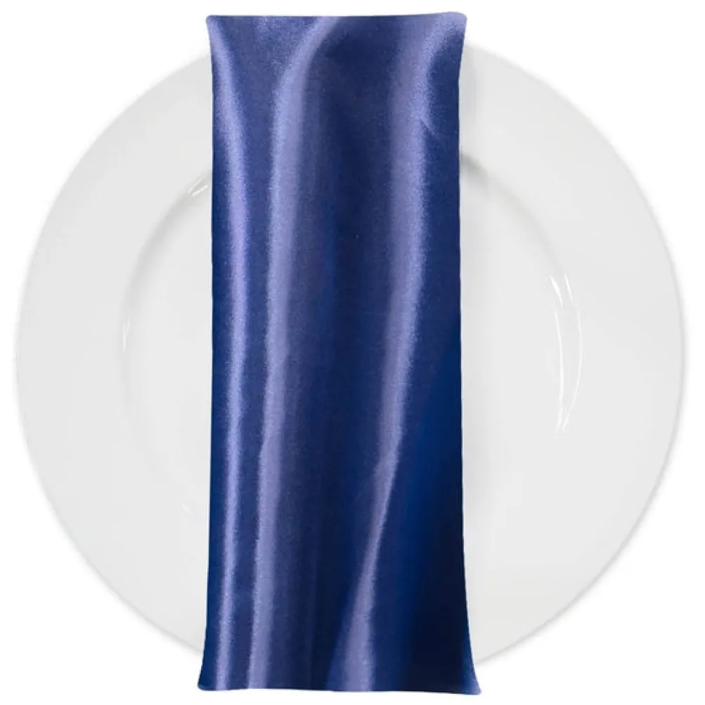 Bridal Satin Table Napkin in Navy 245