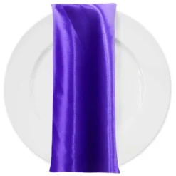 Bridal Satin Table Napkin in Purple 658