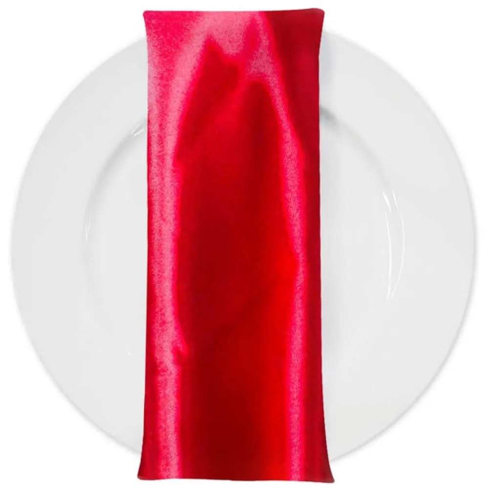 Bridal Satin Table Napkin in Red 190