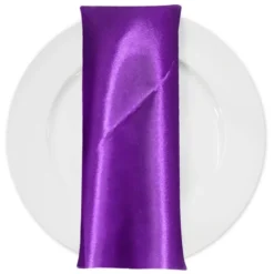 Bridal Satin Table Napkin in Raisin 356