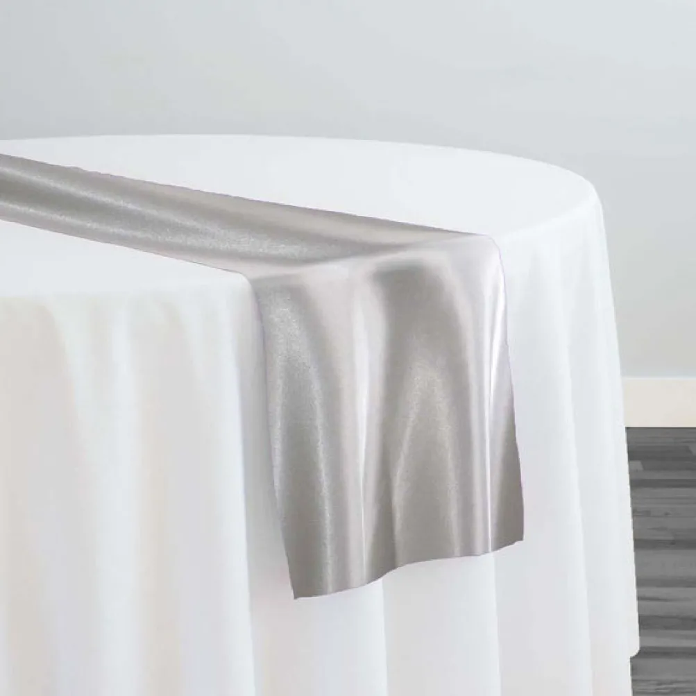 Bridal Satin Table Runner in Off White 105