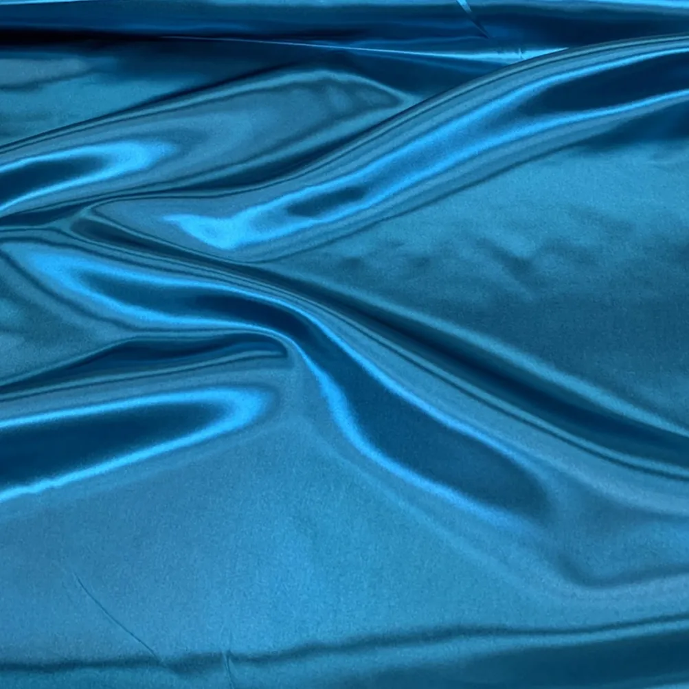 Bridal Satin Table Runner in Peacock 777