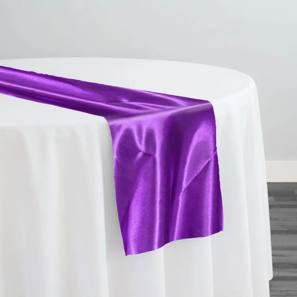 Bridal Satin Table Runner in Raisin 356