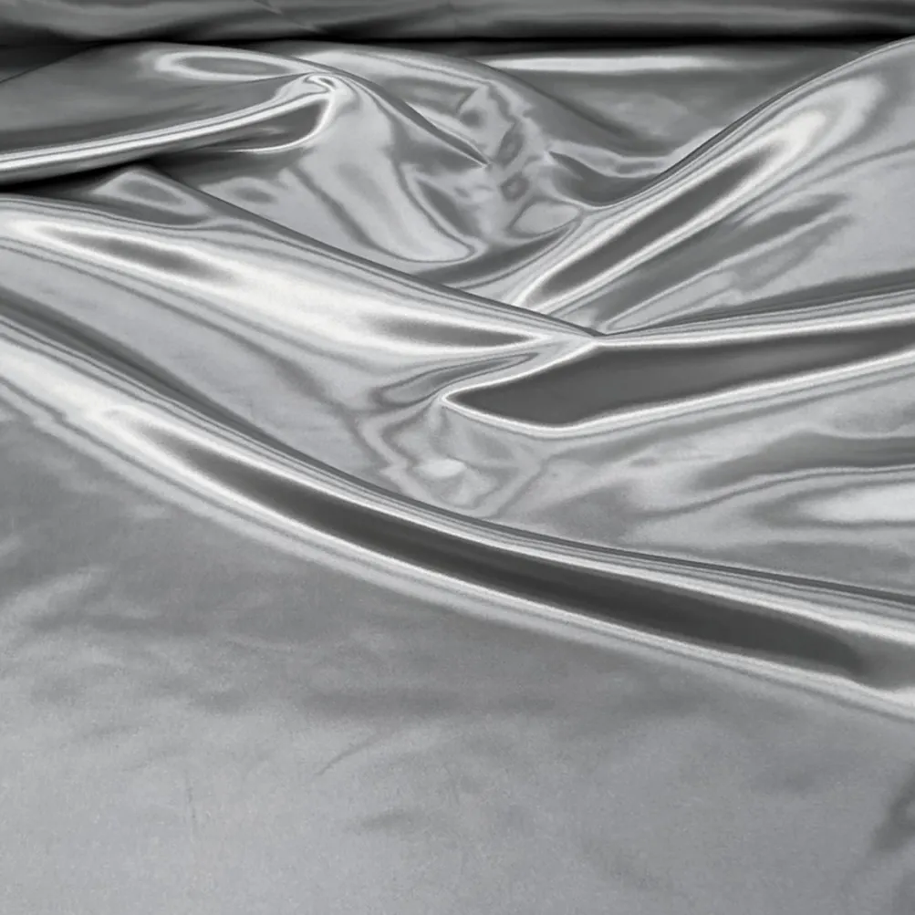 Bridal Satin Table Runner in Silver 606