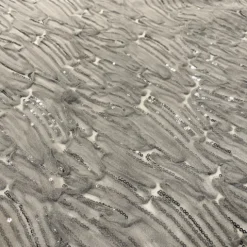 Brilliant Sheer Sequins Table Runner in Silver
