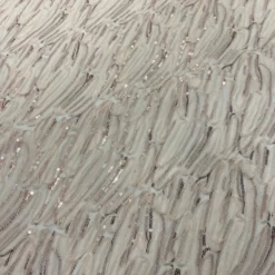 Brilliant Sheer Sequins Table Runner in Ivory