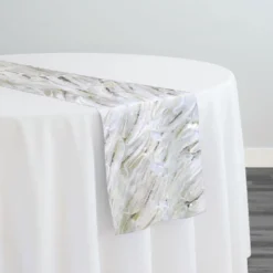 Brilliant Sheer Sequins Table Runner in Ivory