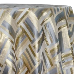 Broadway Jacquard (Reversible) Table Linen in Gold