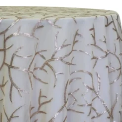 Brooks Sequins Table Linen in Champagne