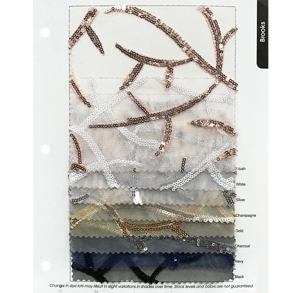 Brooks Sequins Table Linen in Blush