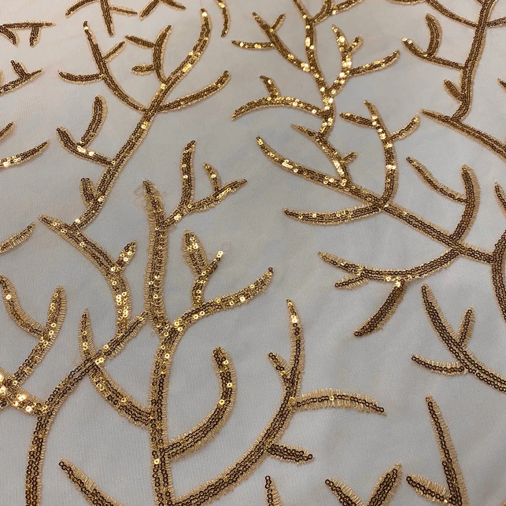 Brooks Sequins Table Runner in Gold