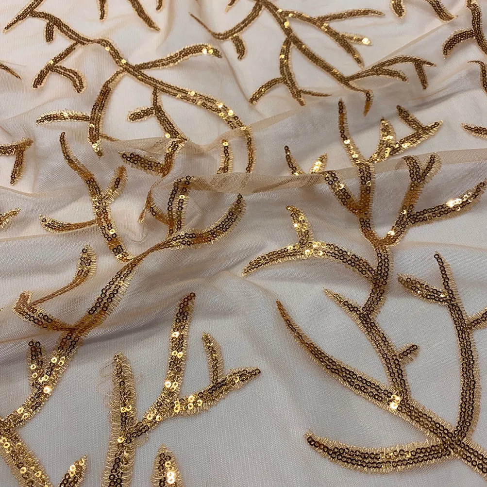 Brooks Sequins Table Runner in Gold