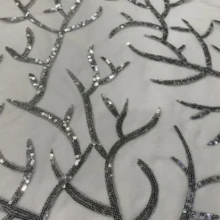Brooks Sequins Table Runner in Charcoal