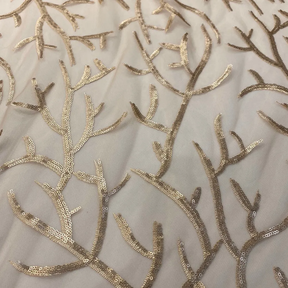 Brooks Sequins Table Runner in Champagne