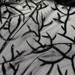Brooks Sequins Table Runner in Black