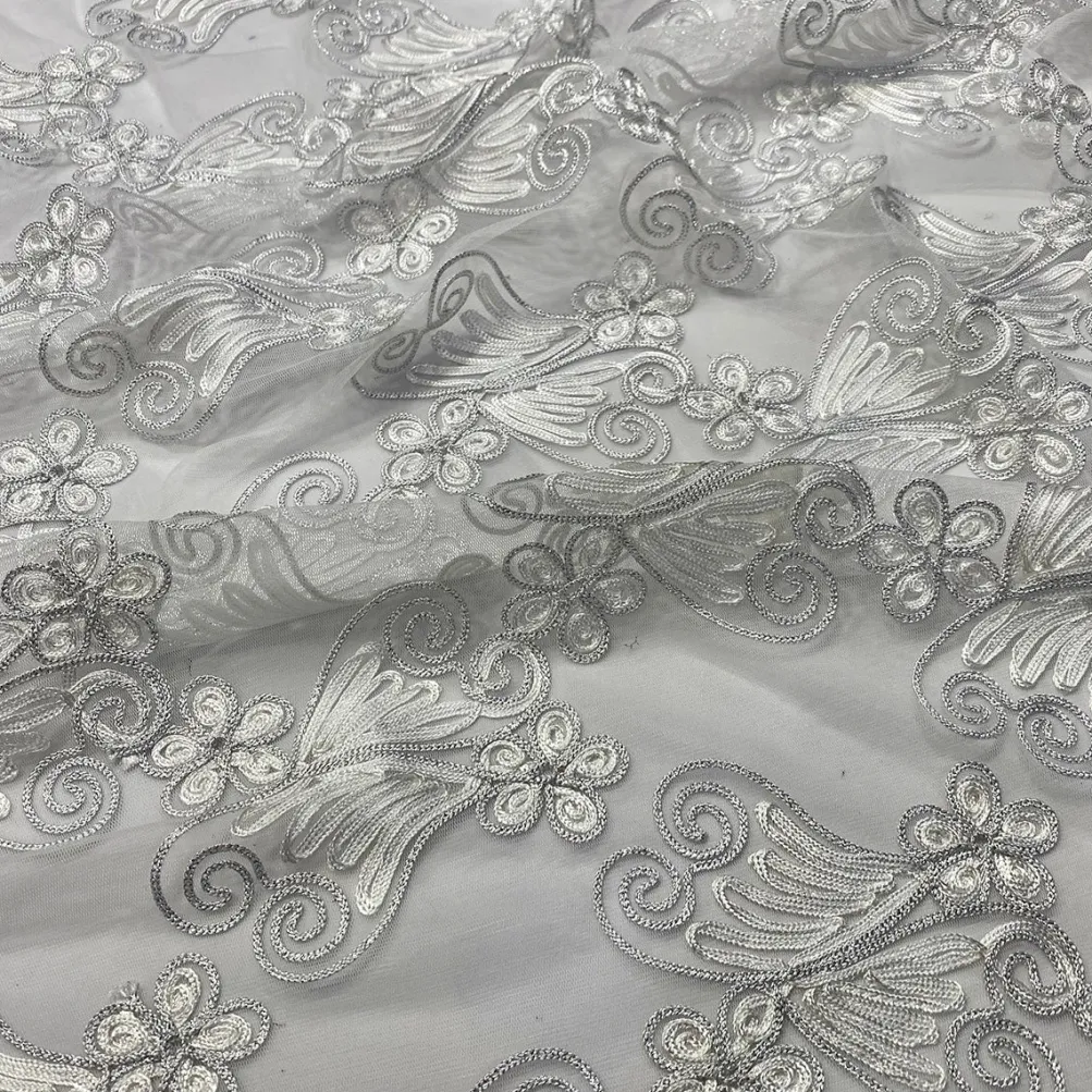 Butterfly Lace Table Linen in White