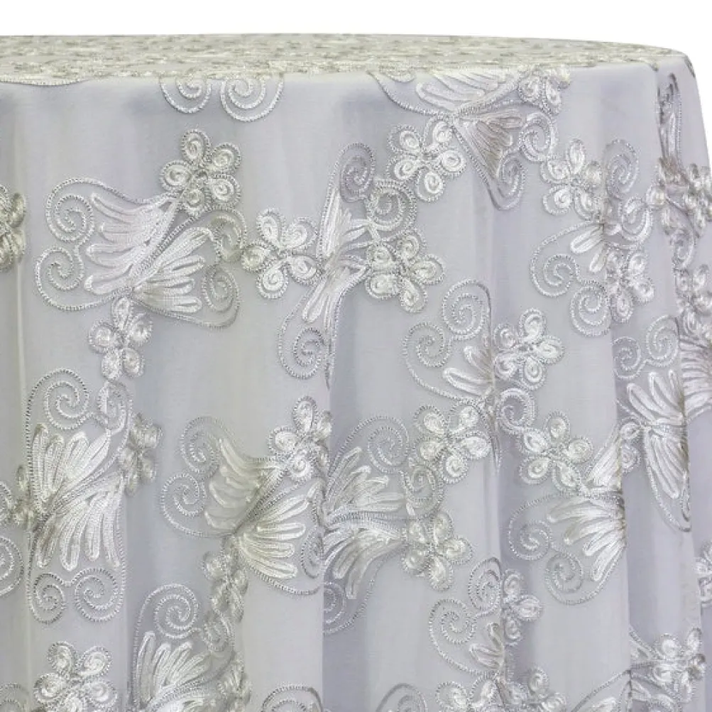 Butterfly Lace Table Linen in White