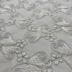 Butterfly Lace Table Runner in White