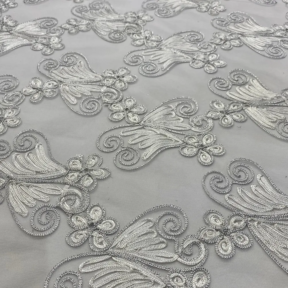 Butterfly Lace Table Runner in White