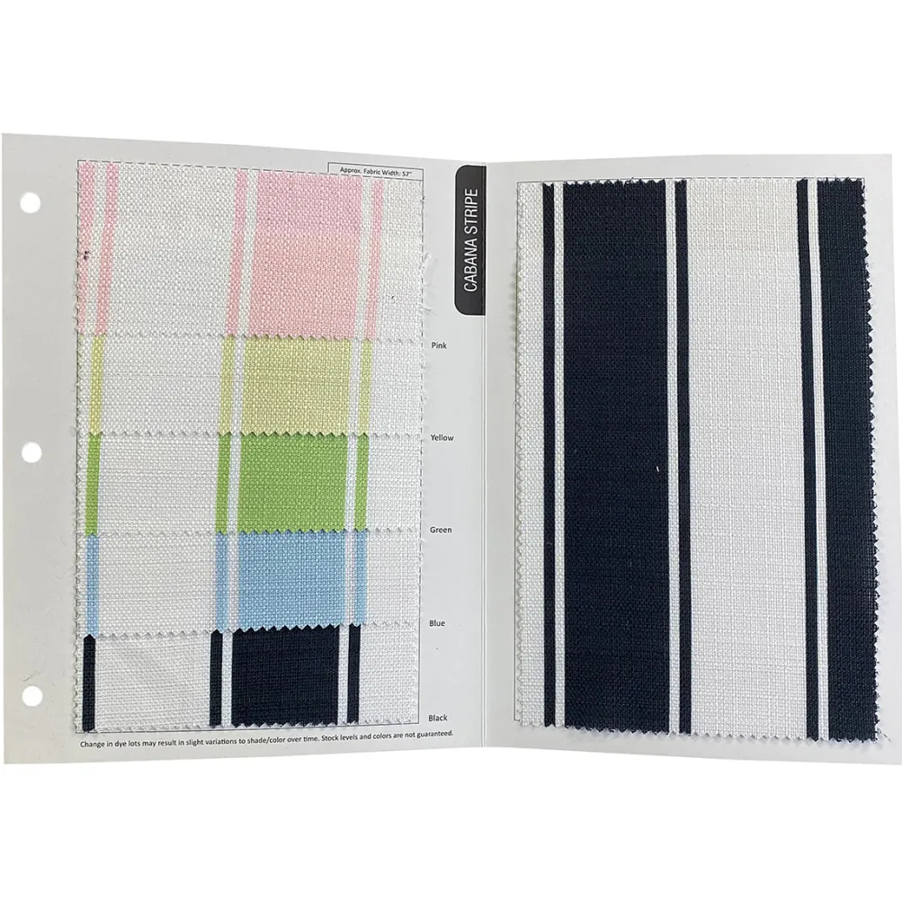 Cabana Stripe (Slub Print) Table Linen in Pink / White