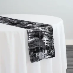Calypso Jacquard (Reversible) Table Runner in Black
