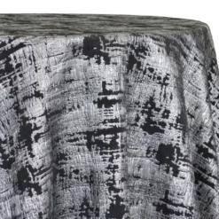 Calypso Jacquard (Reversible) Table Linen in Black