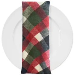 Camden Plaid (Slub Print) Table Napkin